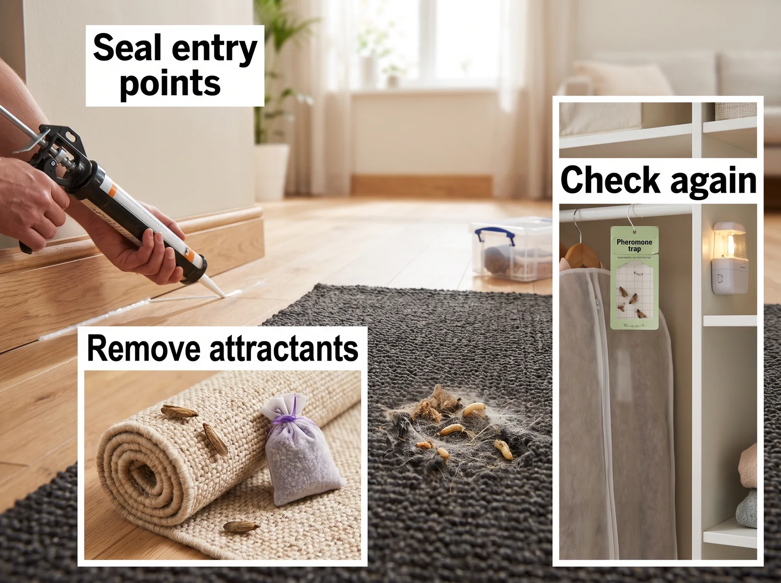 Carpet Moth — prevention and entry points